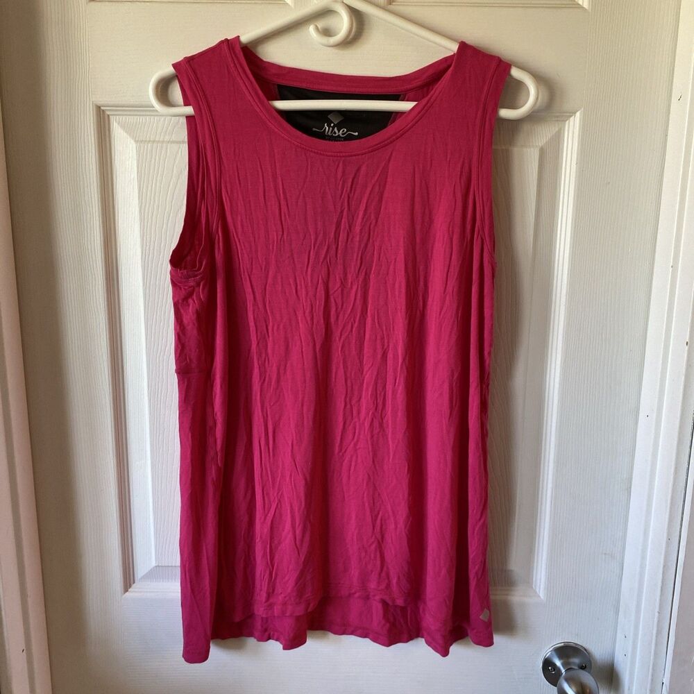 LulaRoe Rise Women’s Medium Athletic Tank Top Pink Stretch Sleeveless
